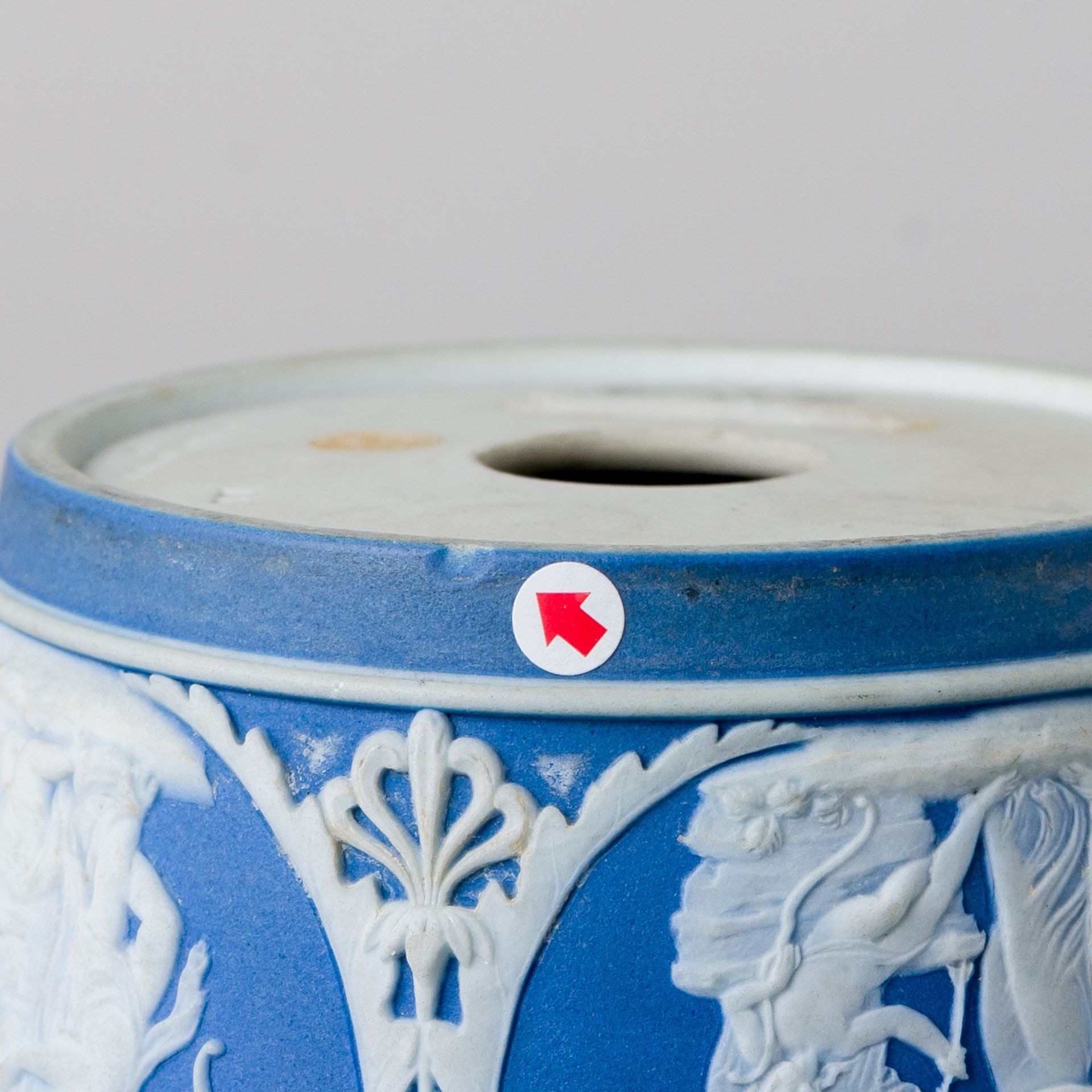 Wedgwood Cachet-pot Jasperware Blau 19. Jhd - Image 9 of 13