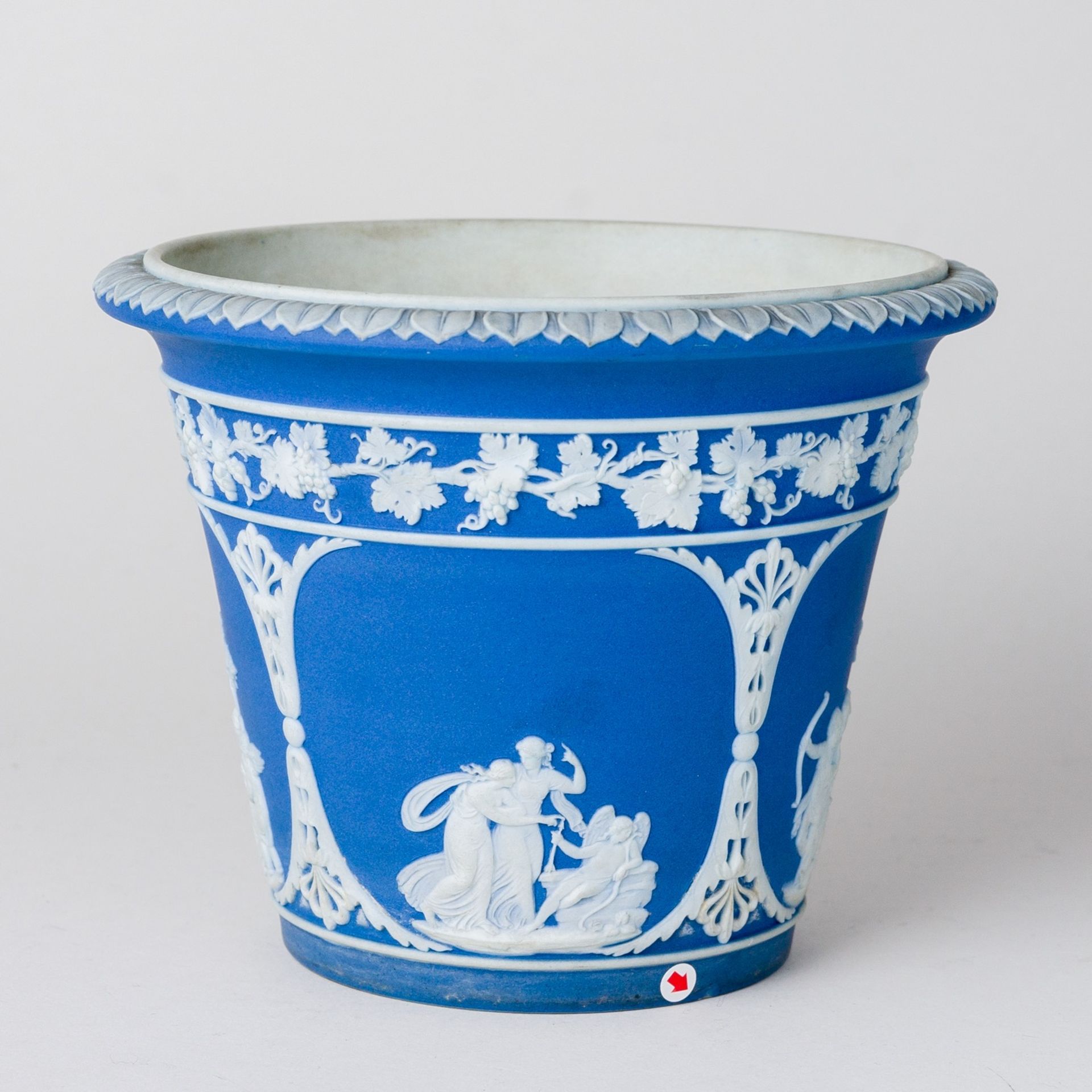 Wedgwood Cachet-pot Jasperware Blau 19. Jhd - Image 7 of 13