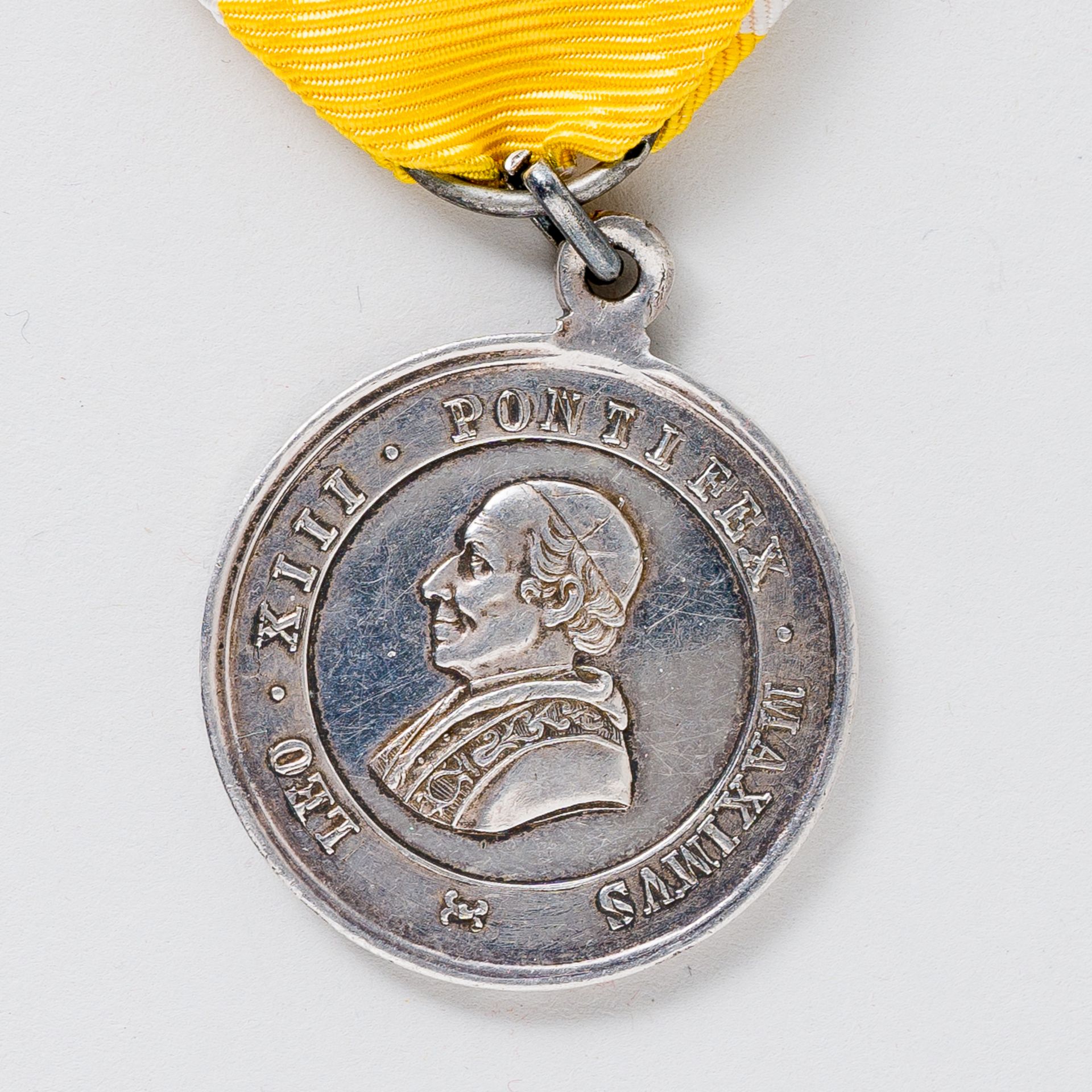 Vatikan Verdienstmedaille Leo XIII am Band