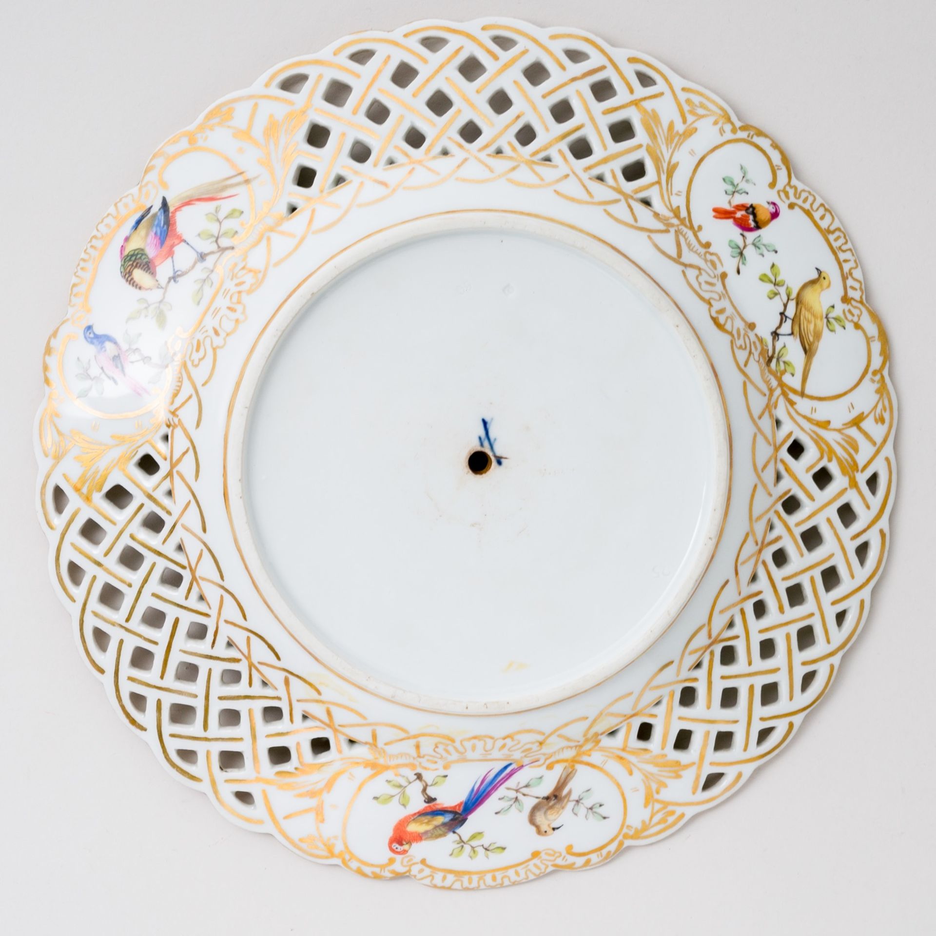 Meissen Etagere Paradiesvögel und Insekten 1. Wahl AR Marke - Image 17 of 19