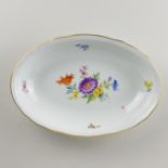 Meissen Schale oval Bunte Blume 1. Wahl nach 1934