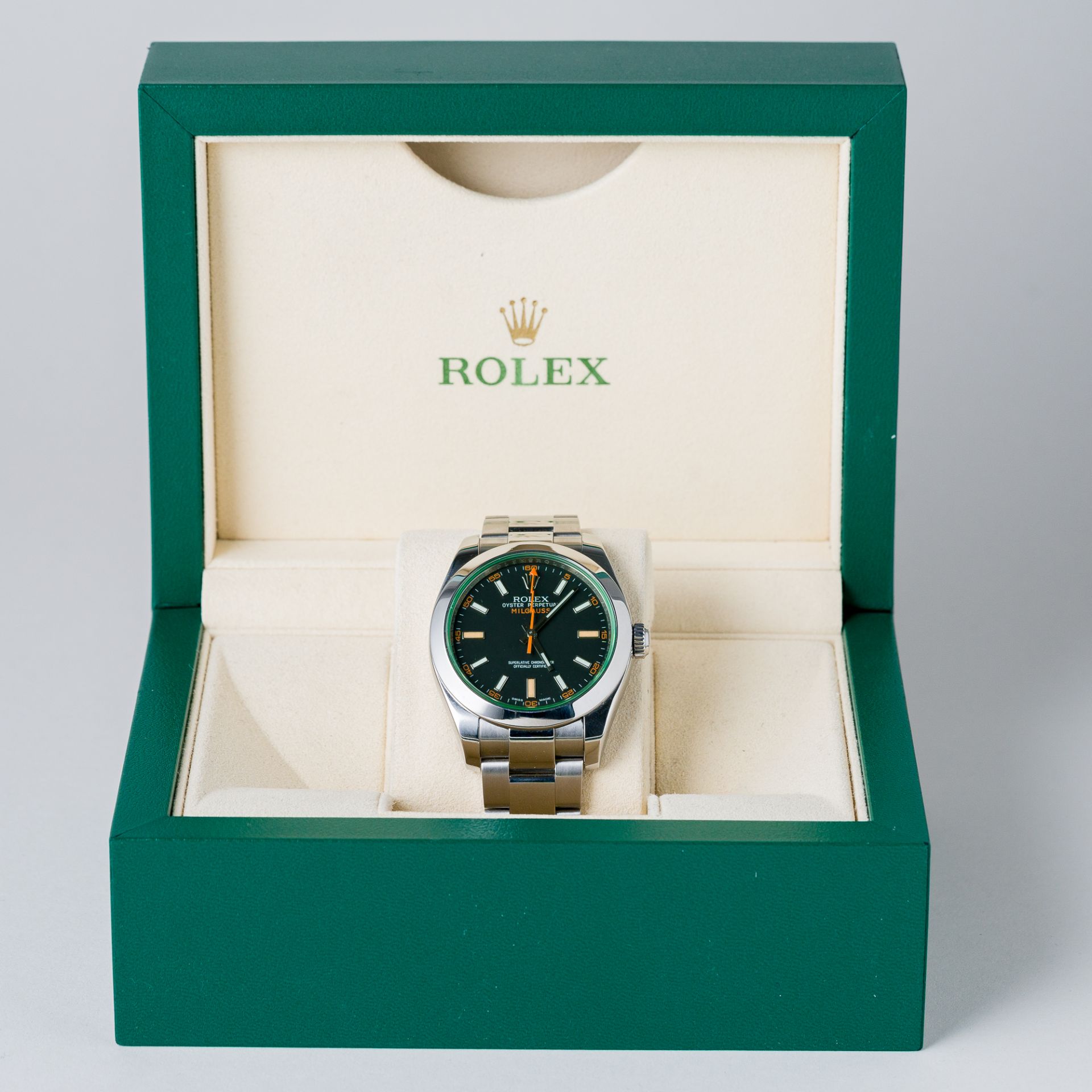 Rolex Milgauss 116400GV Box & Papiere