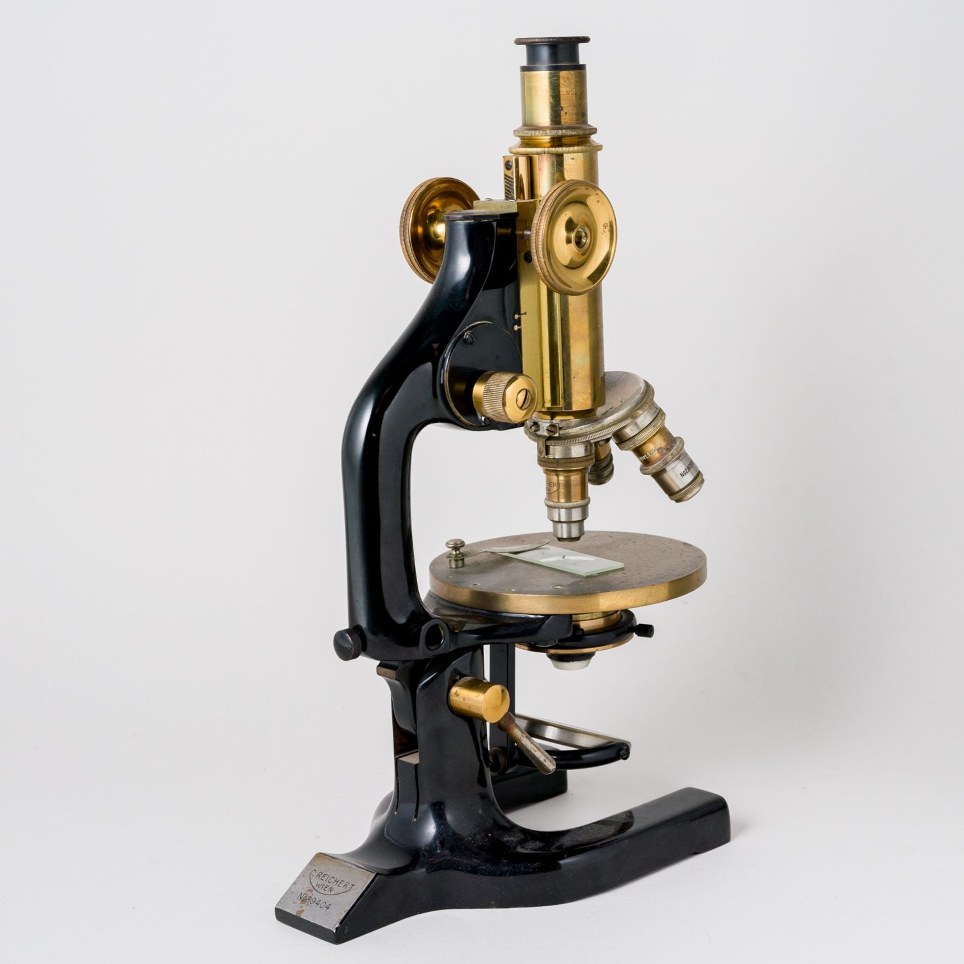 Mikroskop C. Reichert Wien in Holztransportkiste mit Okluaren - Bild 6 aus 18