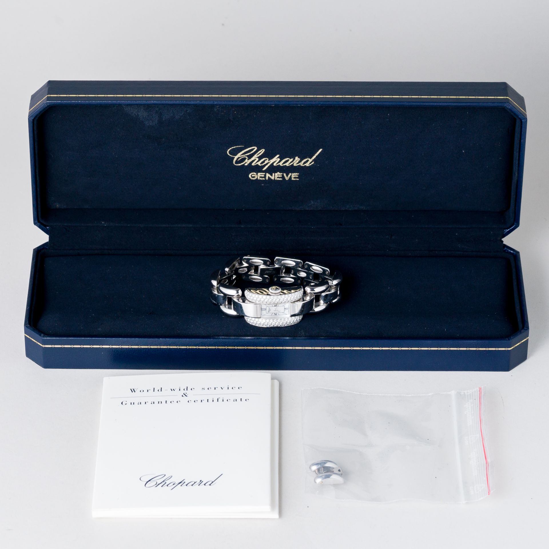 Chopard Damenuhr Weißgold mit Diamantbesatz 1,9 Karat Ref.: 4331 Box & Papiere - Bild 2 aus 8
