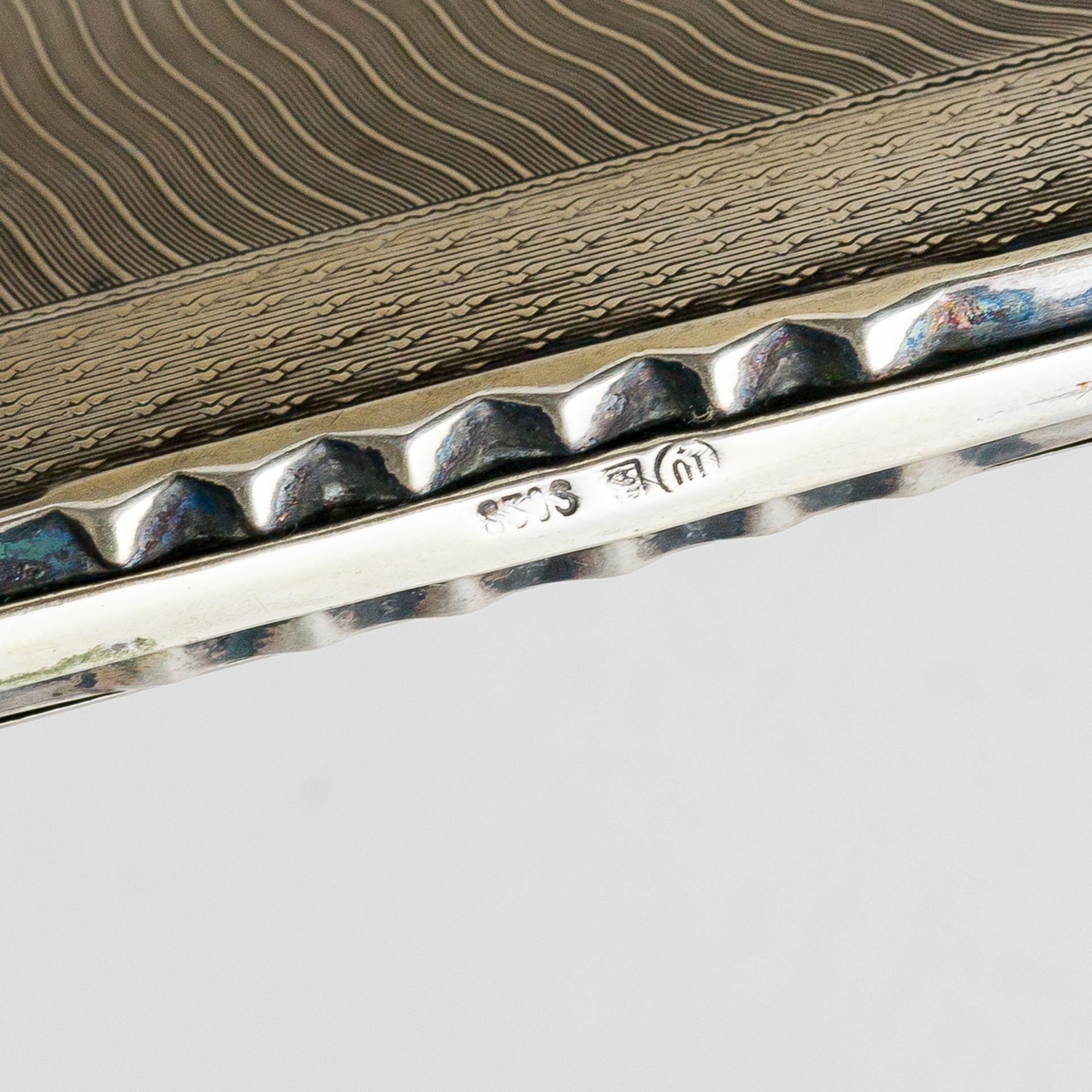 Silber 830er Handspiegel und Bürste gestempelt - Image 7 of 9