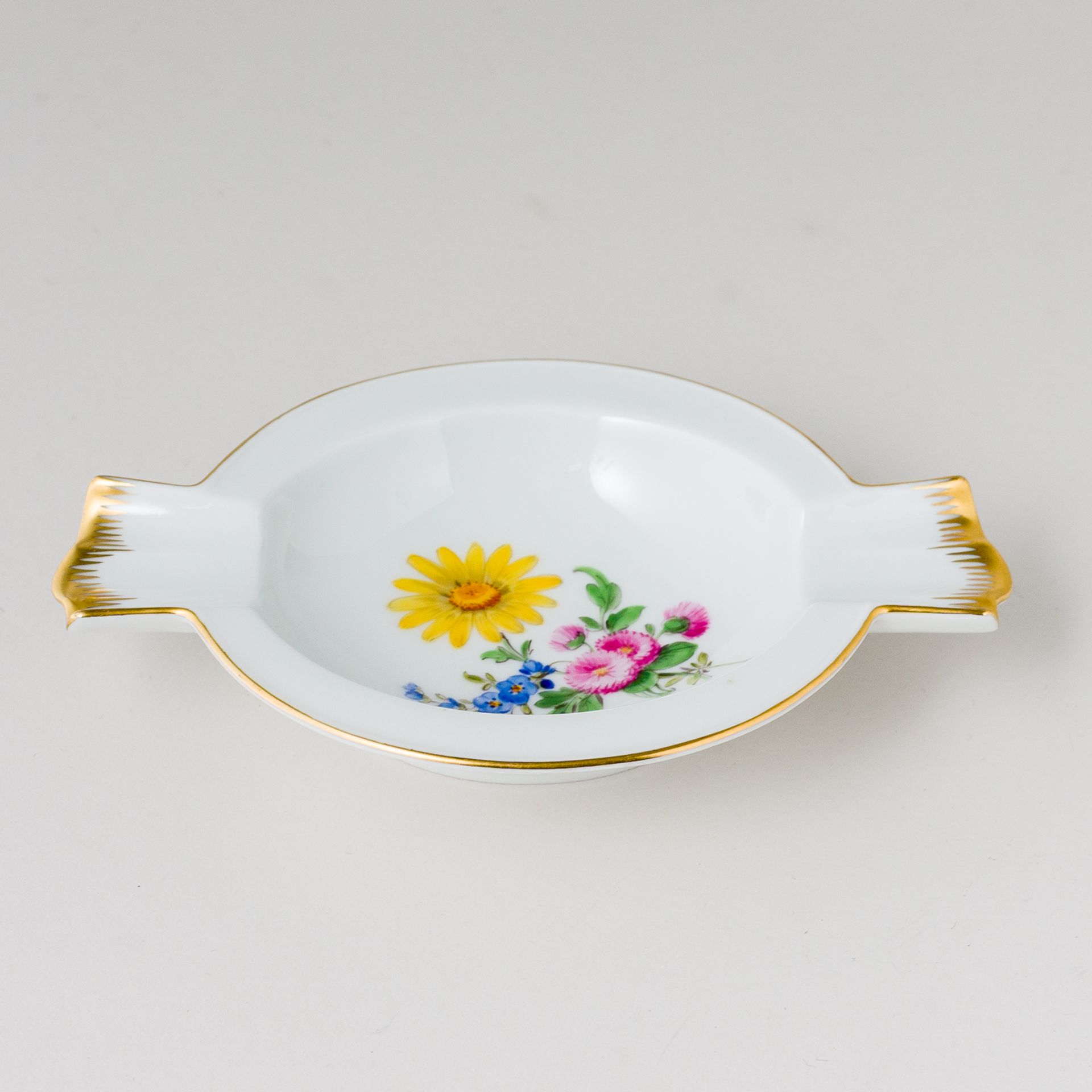 Meissen Aschenbecher Bunte Blume 2. Wahl nach 1934 - Bild 3 aus 3