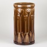 Großer Schirmständer Keramik Majolika Jugendstil Art Deco Art Nouveau 43 cm