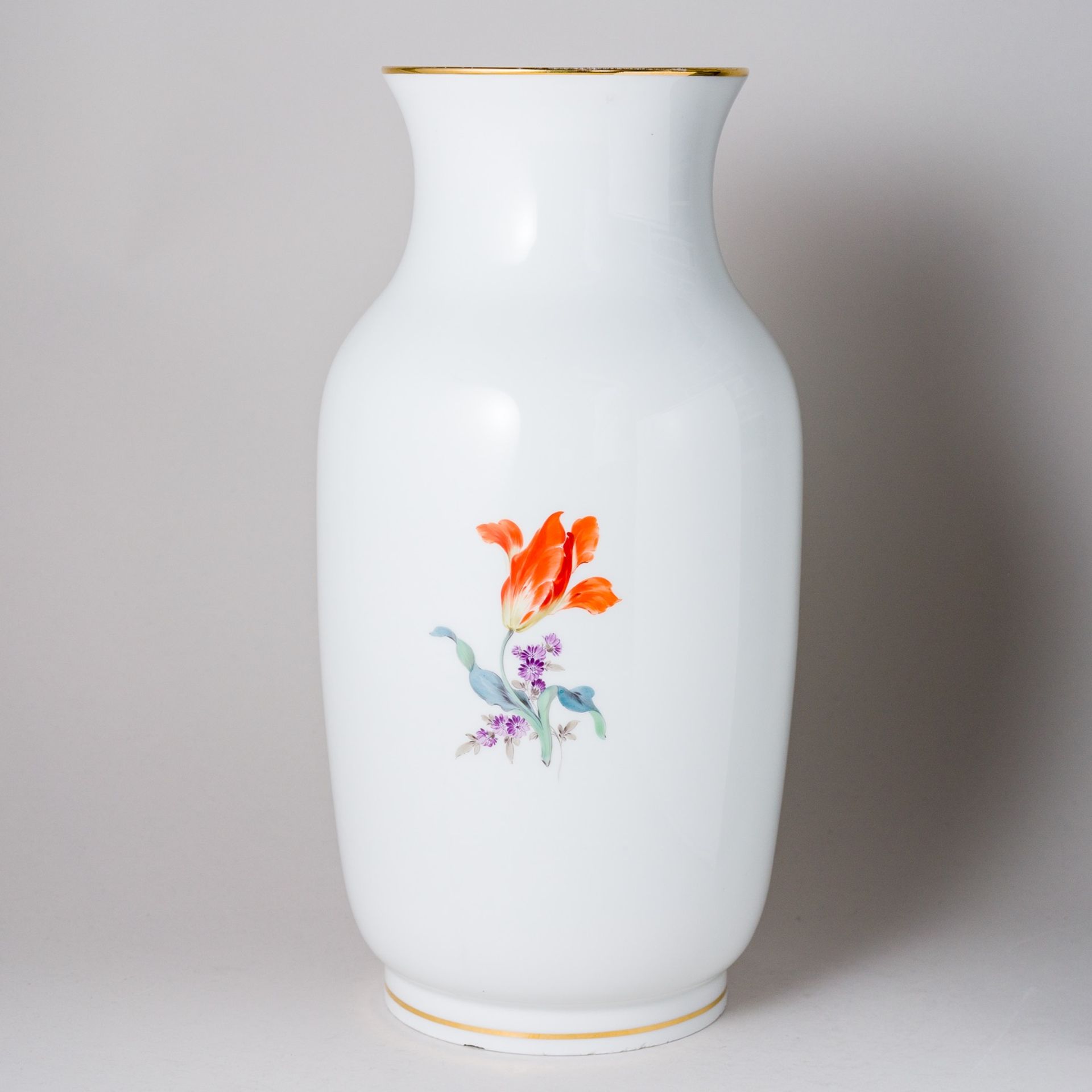 Meissen Große Vase Bunte Blume Bukett 36 cm 1. Wahl - Bild 3 aus 7
