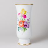 Meissen Vase Bunte Blume Bukett 20 cm 4. Wahl Neuwertig