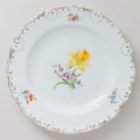 Meissen Teller Bunte Blume 2. Wahl nach 1934