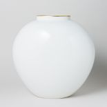 KPM Vase 22 cm Goldrand 1. Wahl Grüner Reichsapfel