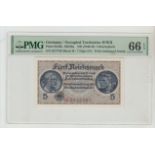 Germany, 5 Reichsmark, 1940 year, PMG 66