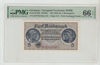 Germany, 5 Reichsmark, 1940 year, PMG 66