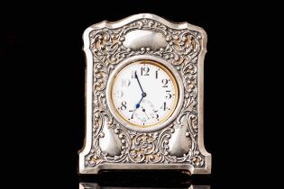 Antique Victorian Swiss Watch in Silver Frame. DOXA