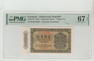 Germany, 1 Deutsche Mark, 1948 year, PMG 67