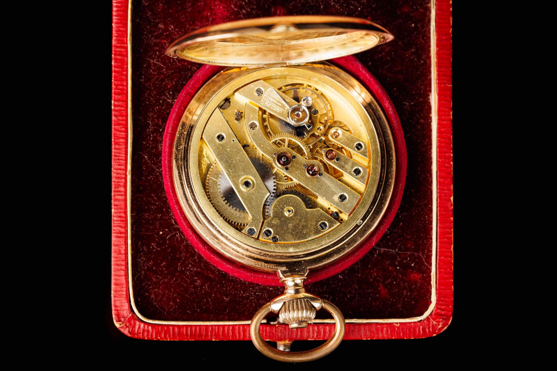 Antique Gold Pocket Watch in a Case. - Bild 9 aus 13