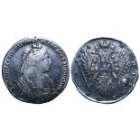 Russian Empire, 1 Rouble, 1734 year, Bitkin 108 (R)