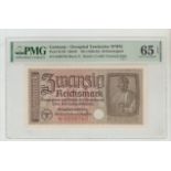 Germany, 20 Reichsmark, 1940 year, PMG 65