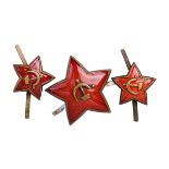3 Badges Red Army Star