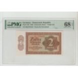 Germany, 2 Deutsche Mark, 1948 year, PMG 68