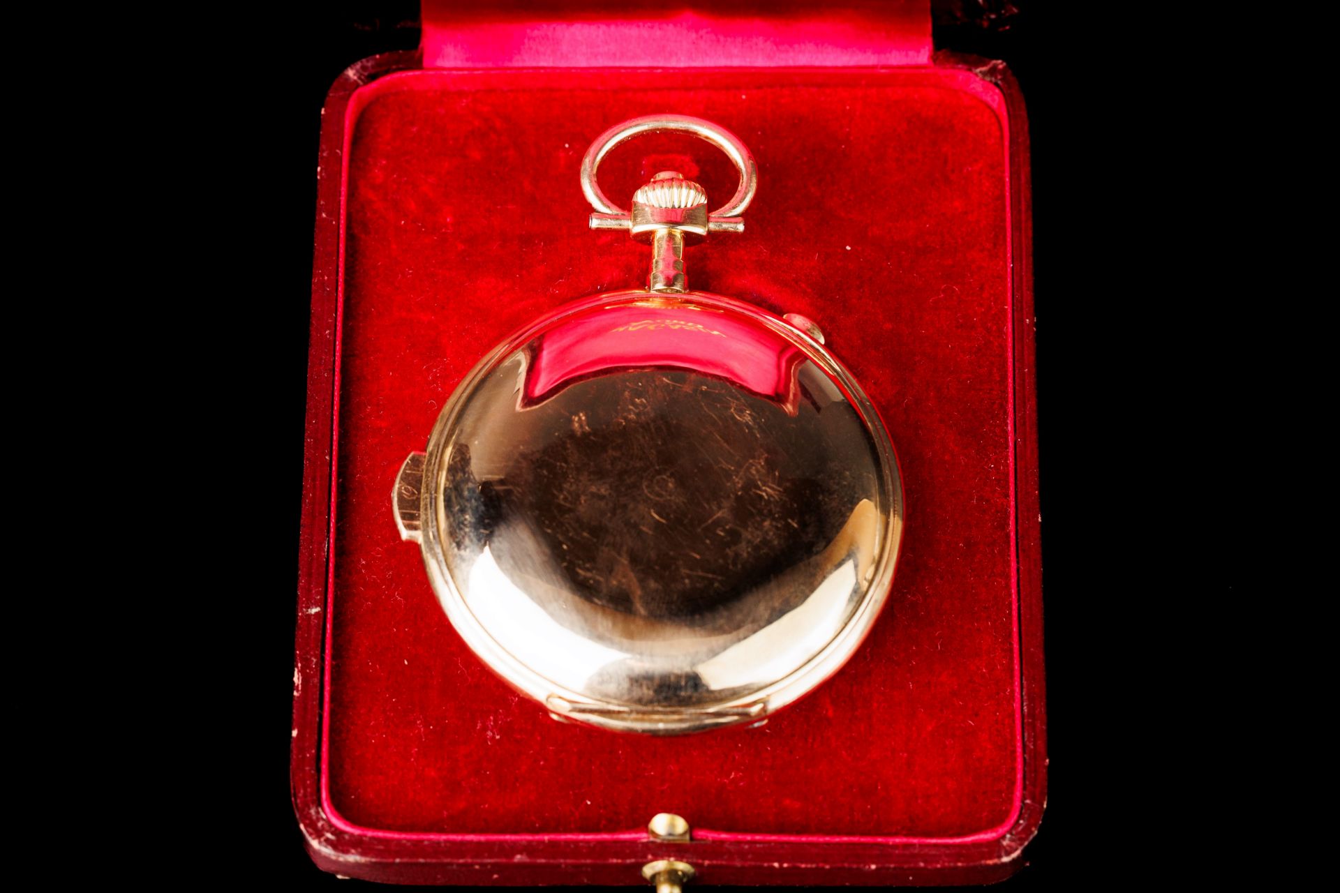 Antique Gold Pocket Watch with Chime in a Case. Geneva. Switzerland. - Image 4 of 9