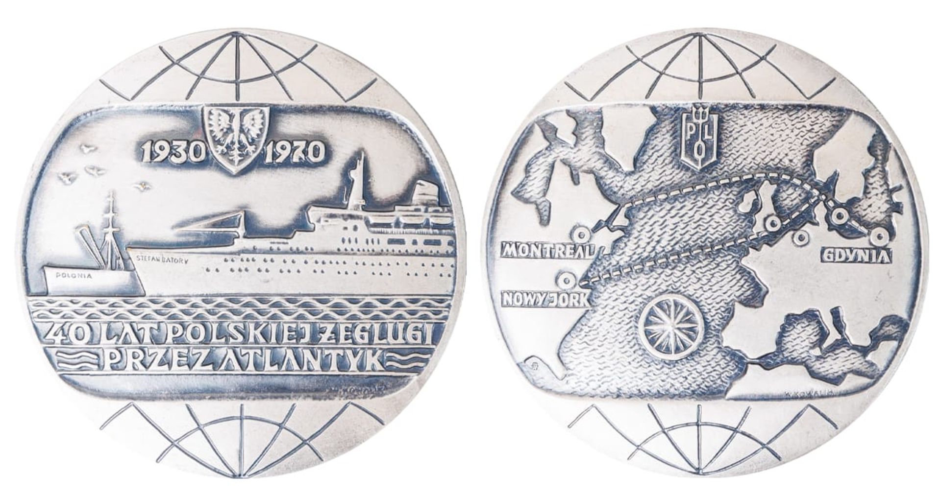 People's Republic of Poland, Medal of 40 Years of Polish Shipping 1970