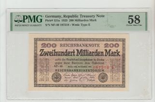 Germany, 200 Milliarden Mark, 1923 year, PMG 58