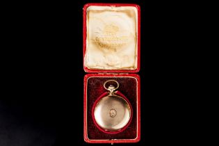 Antique Gold Pocket Watch in a Case.