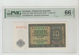 Germany, 10 Deutsche Mark, 1948 year, PMG 67