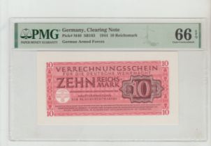 Germany, 10 Reichsmark, 1944 year, PMG 66