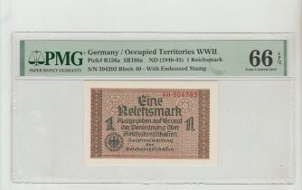 Germany, 1 Reichsmark, 1940 year, PMG 66