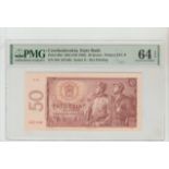 Czechoslovakia, 50 Korun, 1964 year, PMG 64