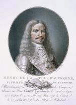 Henri de la Tour d'Auvergne, from 'Portraits des grands hommes, femmes illustres