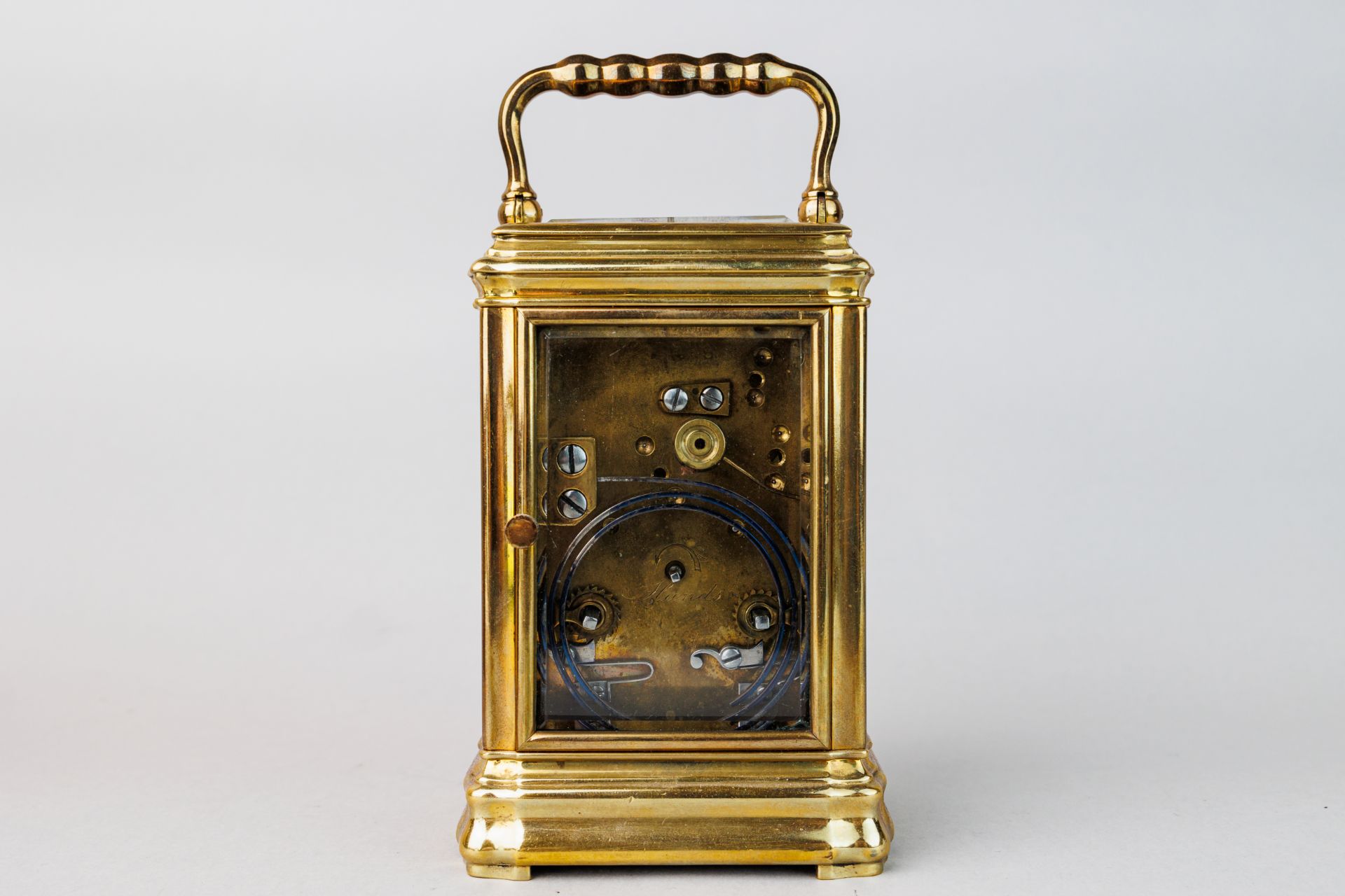 Miniature brass carriage clock in case - Bild 17 aus 21