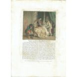 17th Old Print Antique Original Color Gravure Jean V Duke Of Brittany Clisson