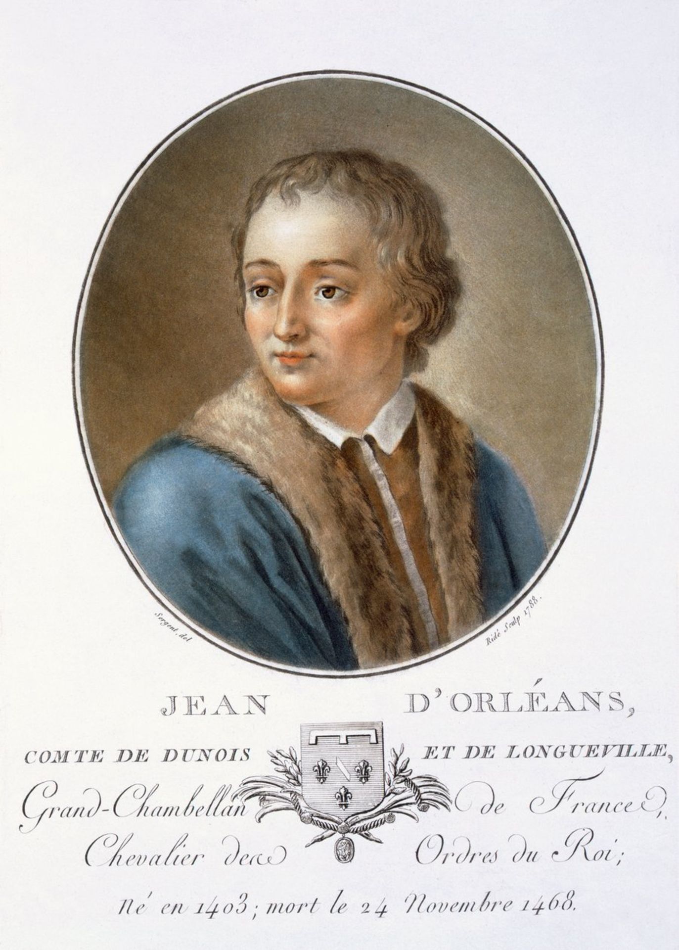 Jean d'Orleans, from 'Portraits des grands hommes, femmes illustres, et sujets memorables de France