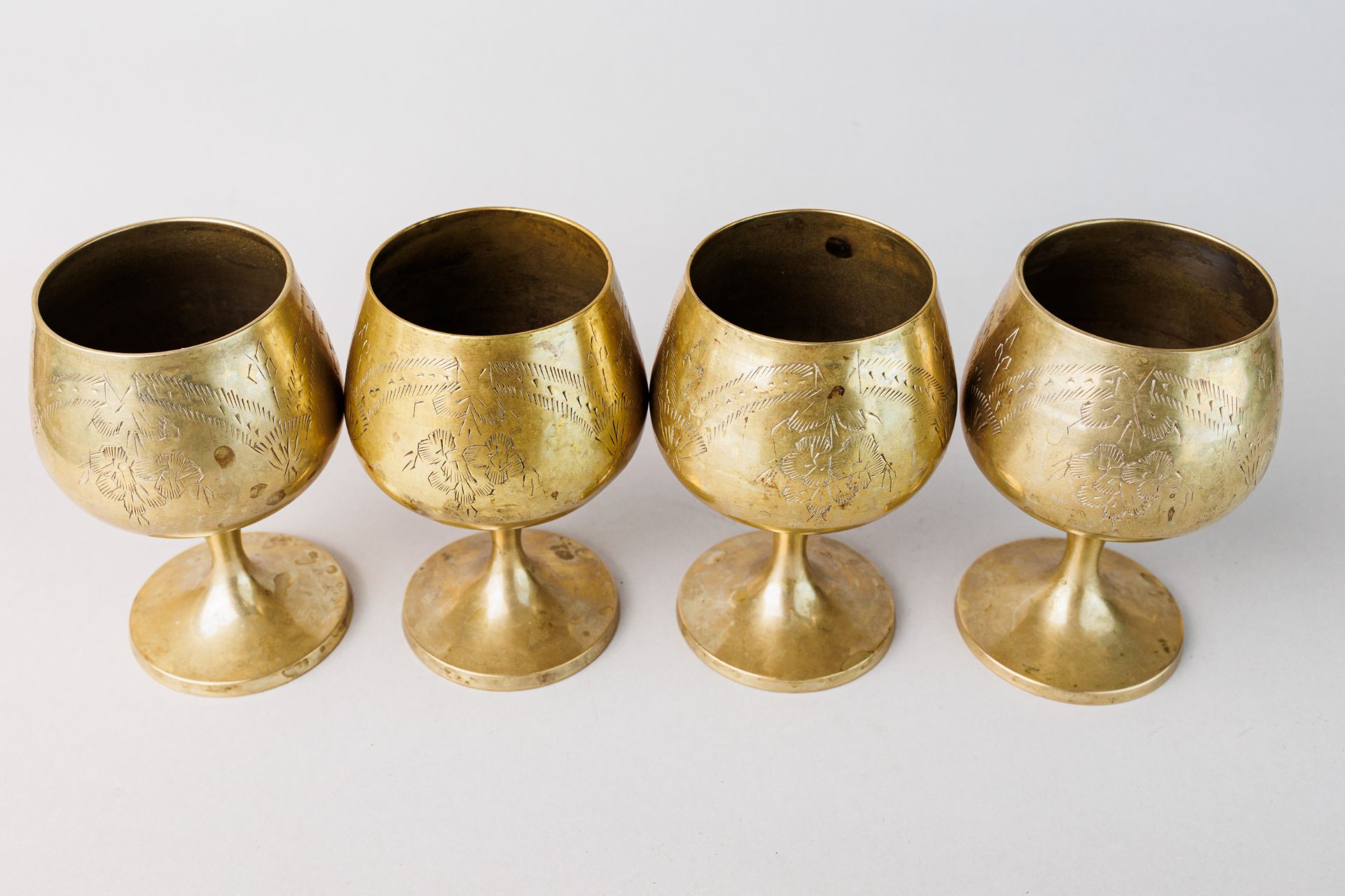 Set of 4 Silver Plated Goblets - Bild 6 aus 7
