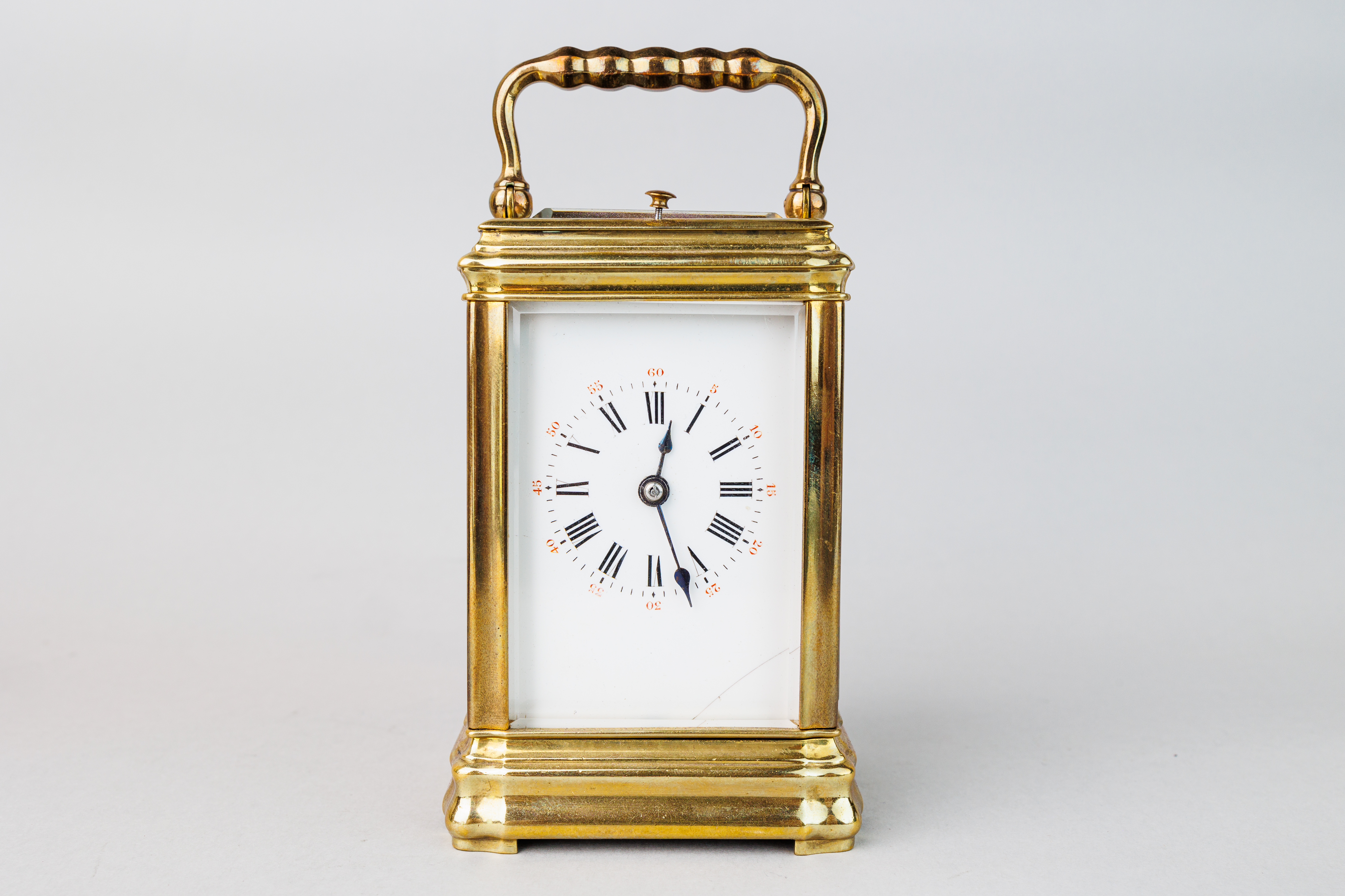 Miniature brass carriage clock in case - Image 13 of 21