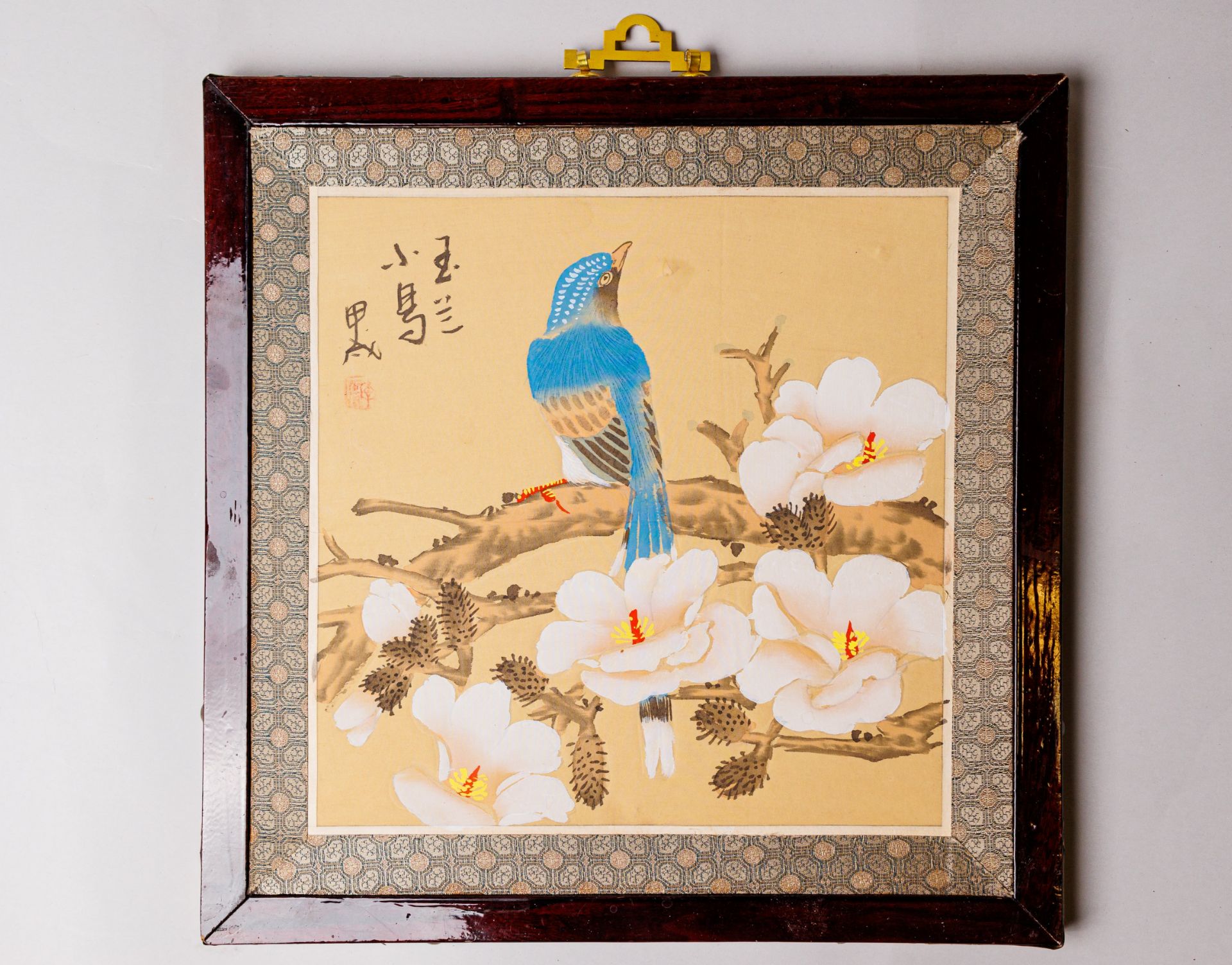 Chinese art "Blue bird"