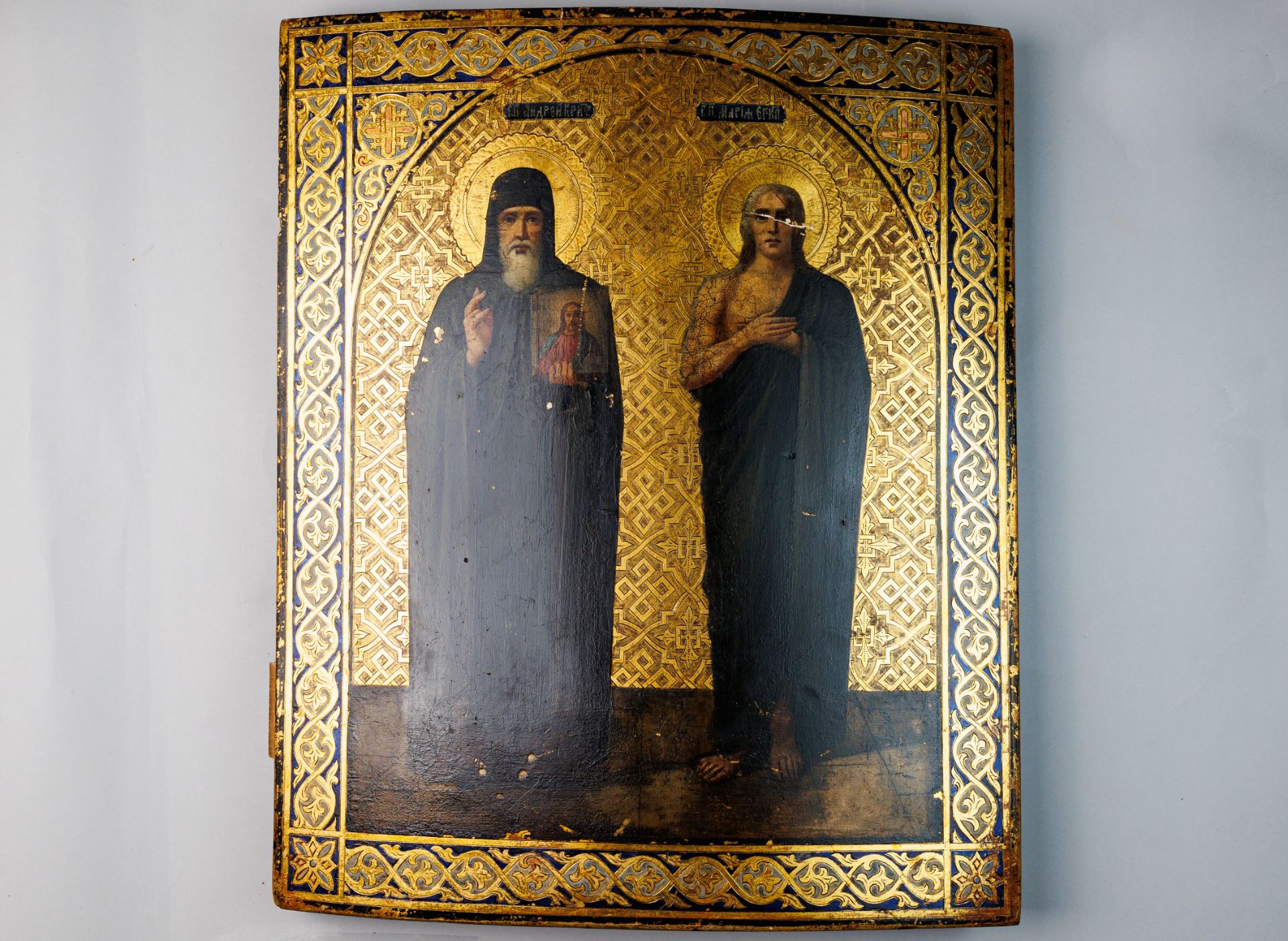 Icon "Saint Andrew of Crete and Venerable Mary of Egypt"