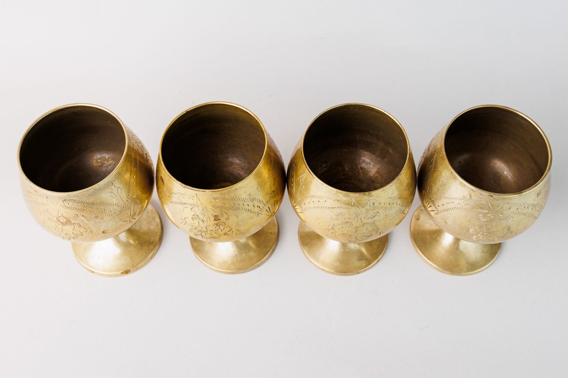 Set of 4 Silver Plated Goblets - Bild 4 aus 7
