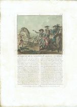 Print Attack On The Trenches Established In Front Of Denain 1712 Engraved 1787