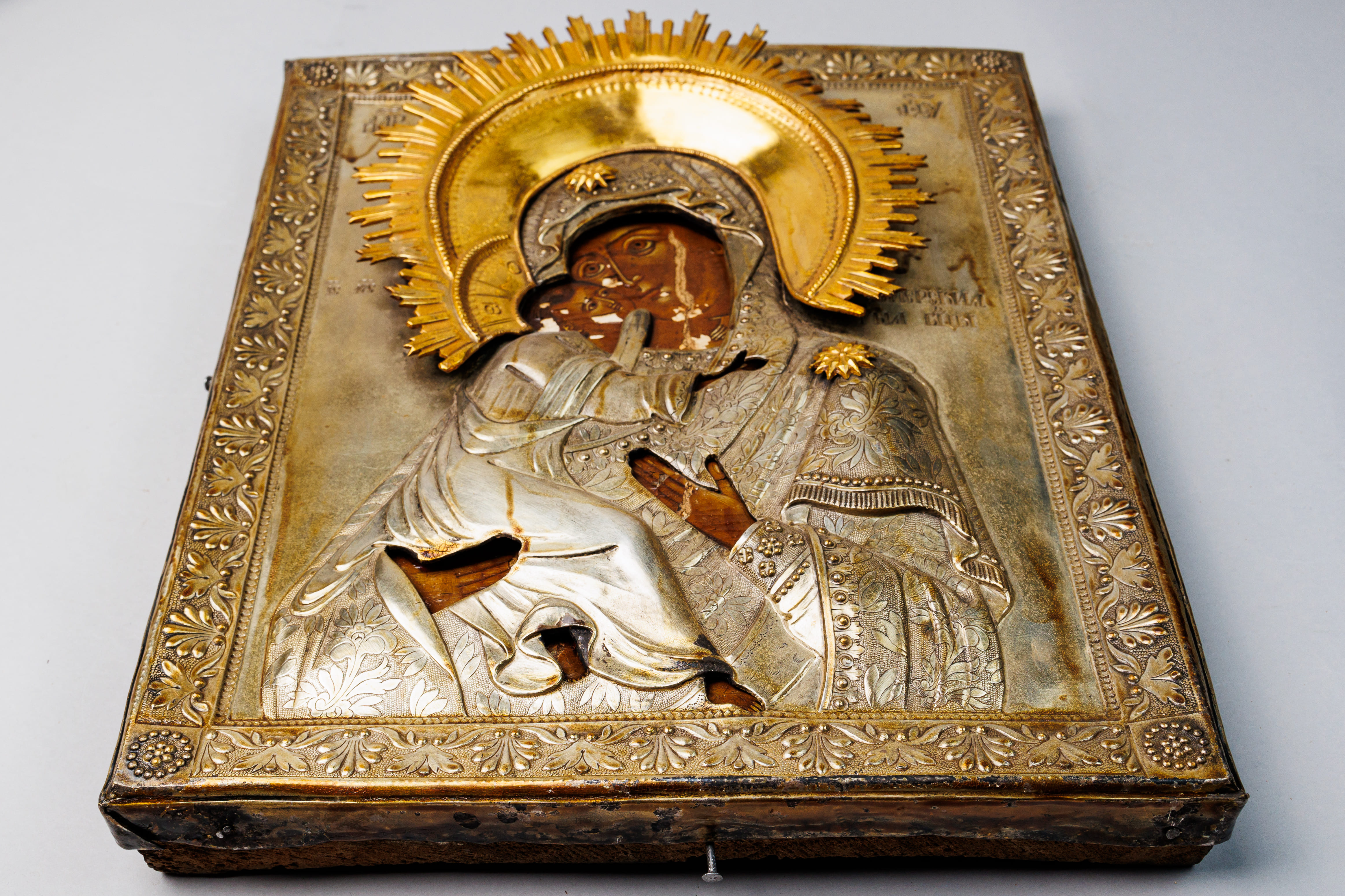 Icon "Image of the Virgin Mary of Vladimir is holding the Jesus" - Bild 7 aus 7