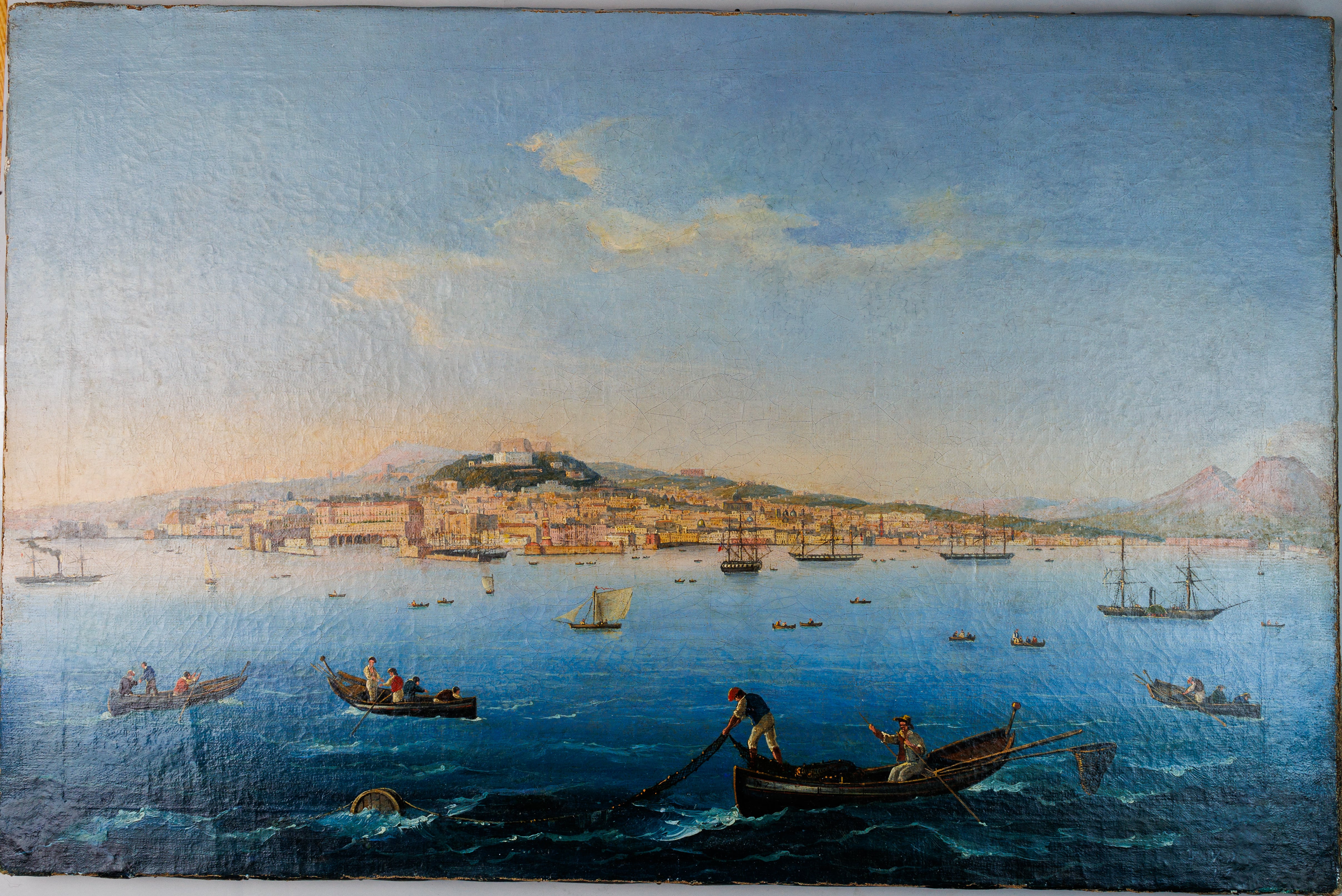 The paint - Harbor with the boats, 1871 year