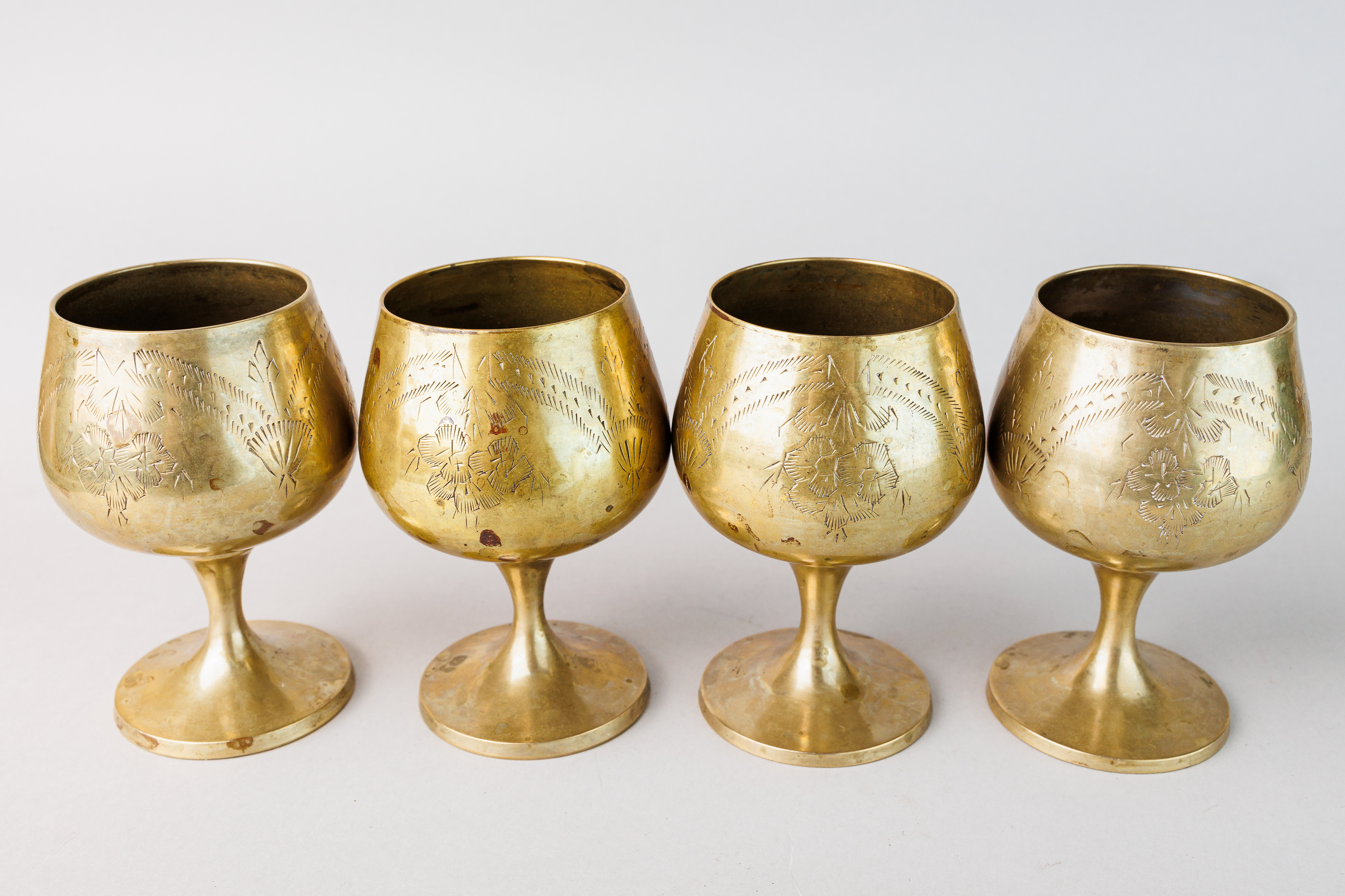 Set of 4 Silver Plated Goblets - Bild 2 aus 7