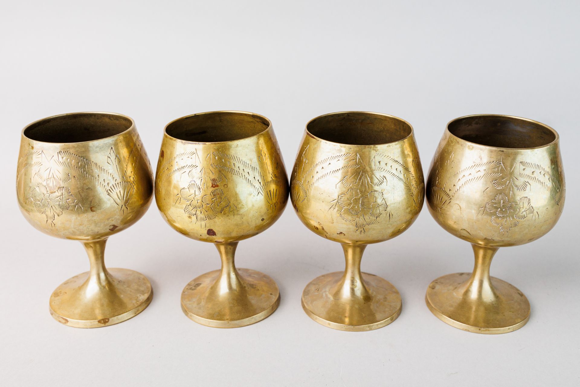 Set of 4 Silver Plated Goblets - Image 2 of 7