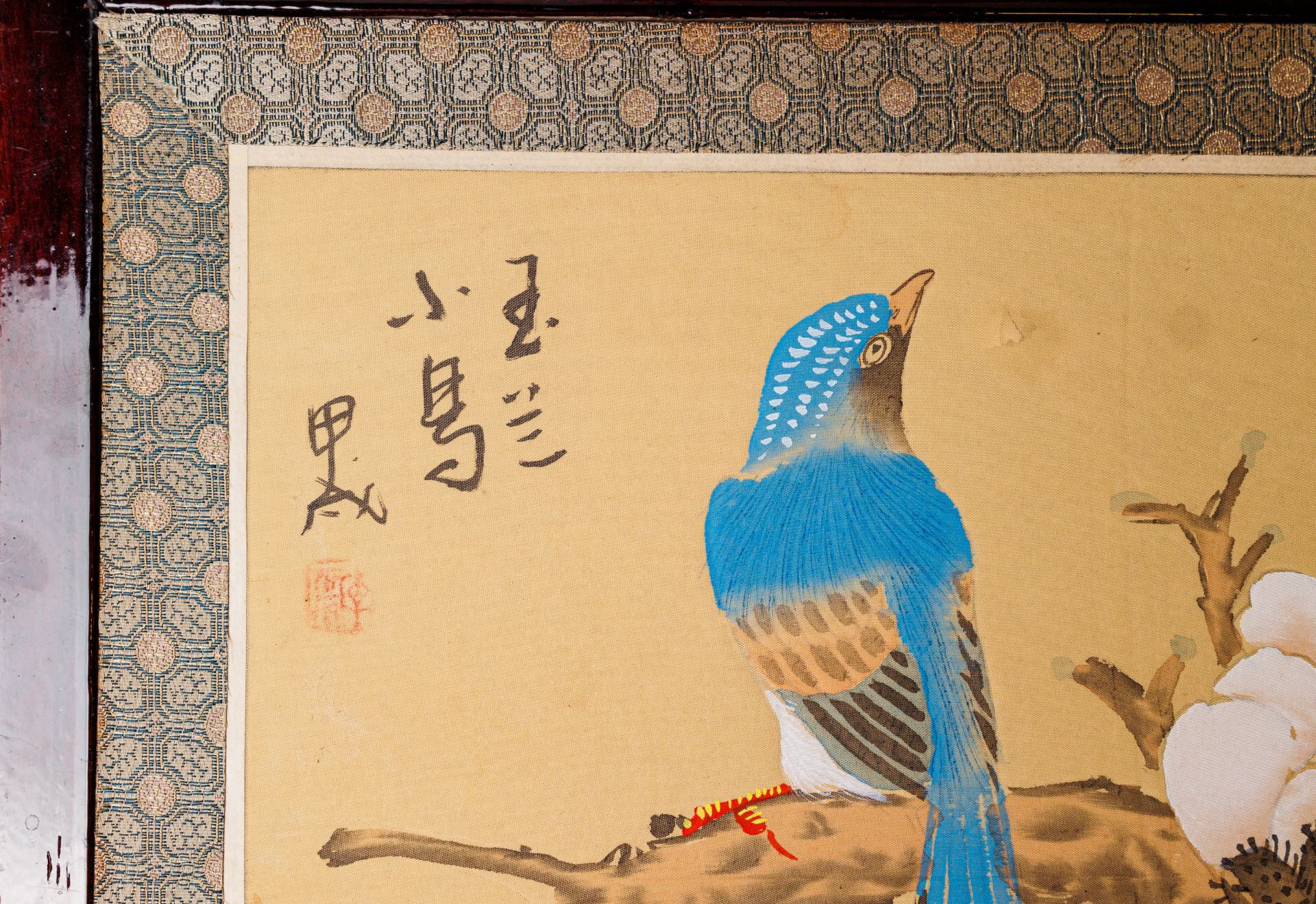 Chinese art "Blue bird" - Bild 3 aus 3