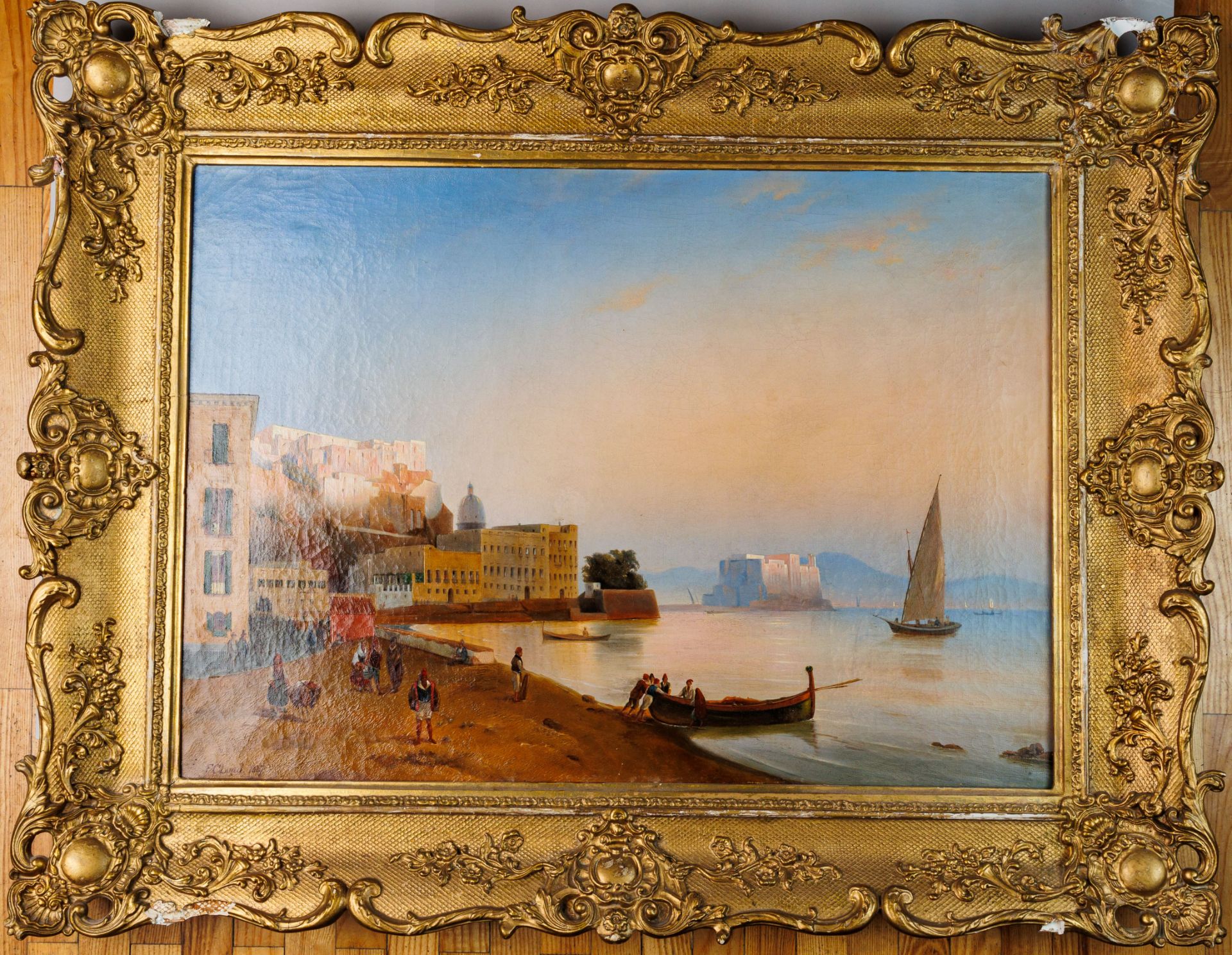 The Paint in the frame "City by the sea Pulivali" - Bild 7 aus 7