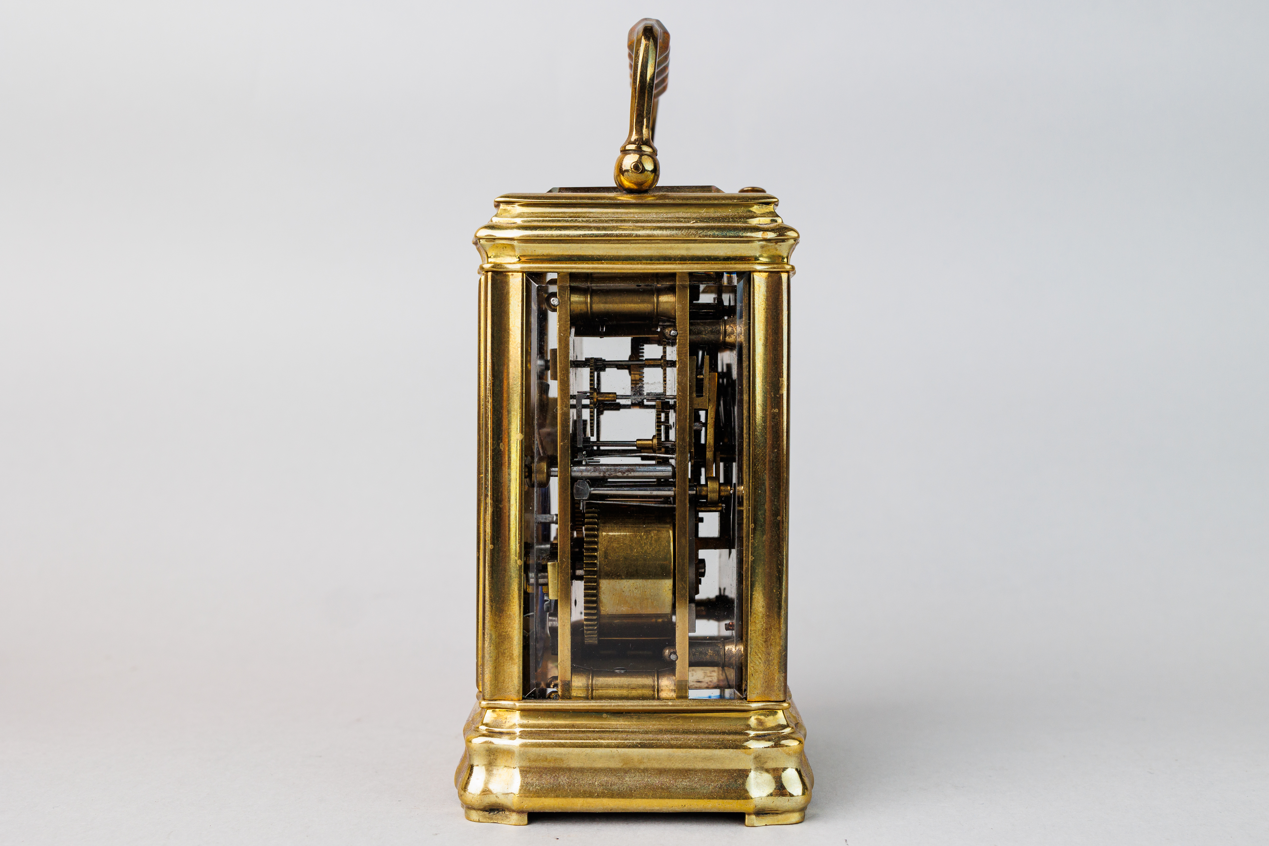 Miniature brass carriage clock in case - Bild 18 aus 21