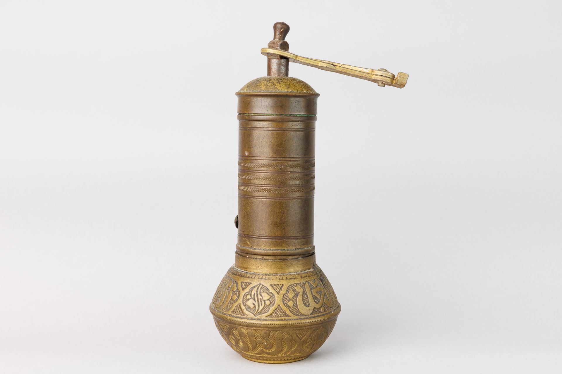 Antique manual bronze coffee grinder - Bild 5 aus 6